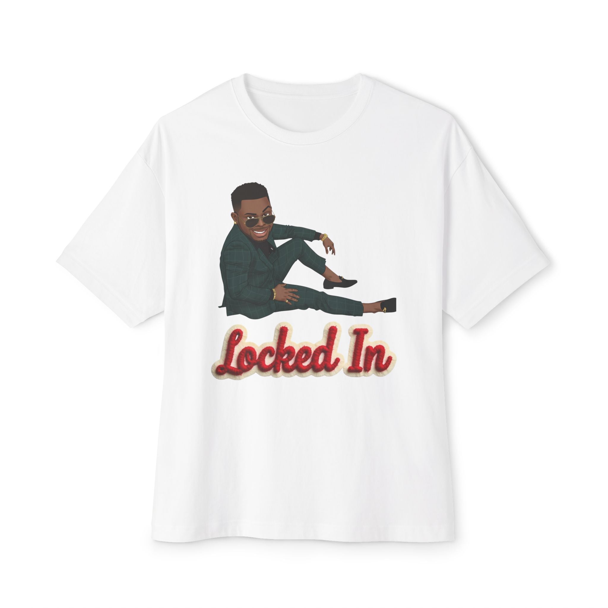 Locked In T‑Shirt By Ini — Motivational Graphic Tee with 'Locked In' Text