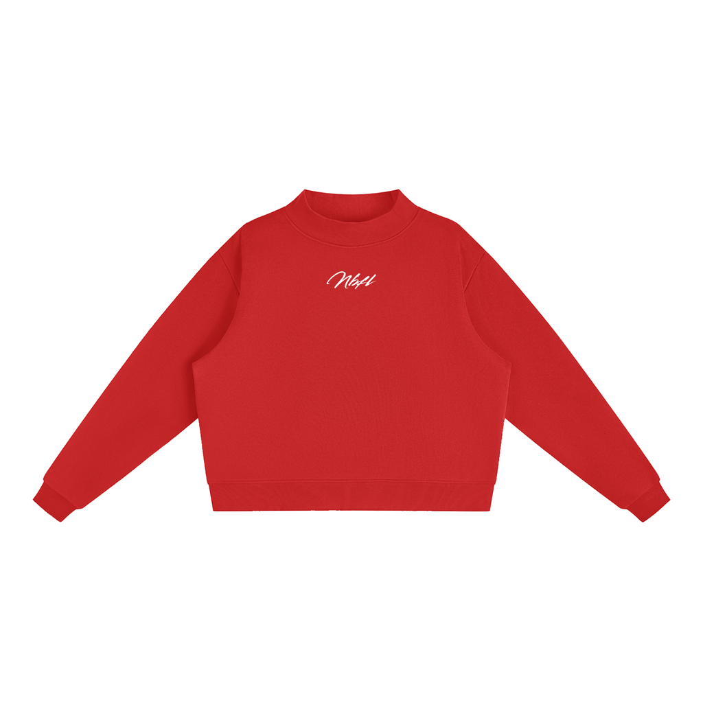 Nbfl Essential Fleece Mock-Neck Crew Sweatshirt