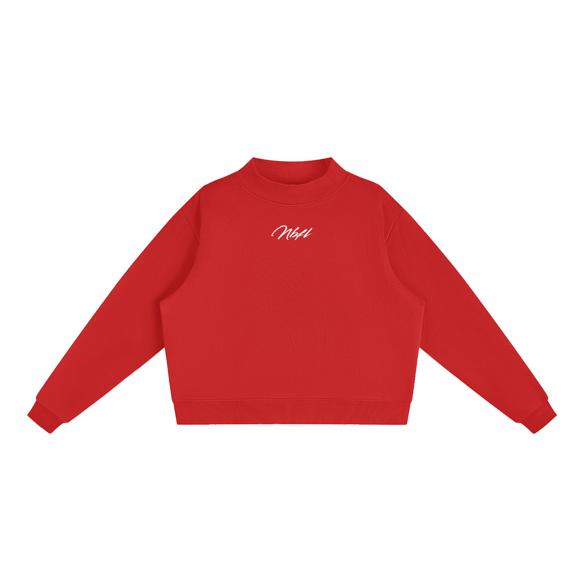 Nbfl Essential Fleece Mock-Neck Crew Sweatshirt