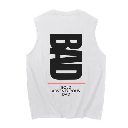 BAD - Bold adventurous dad Men's Sleeveless Cotton Tank Top