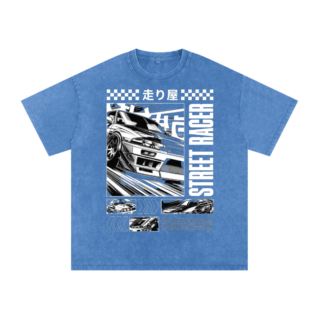 Street racer Acid Wash Oversize T-Shirt