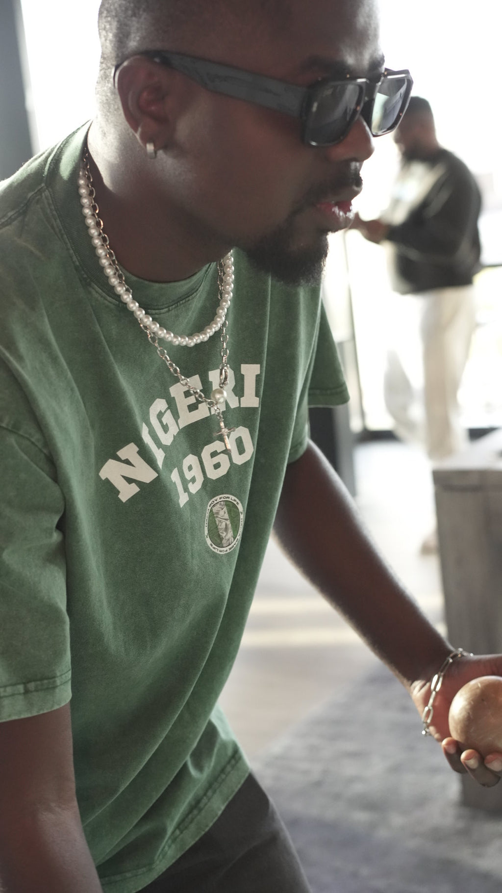 Nigeria 1960 NBFL Acid Wash Oversize T-Shirt