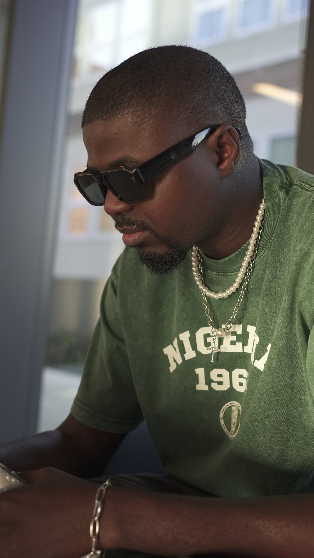 Nigeria 1960 NBFL Acid Wash Oversize T-Shirt