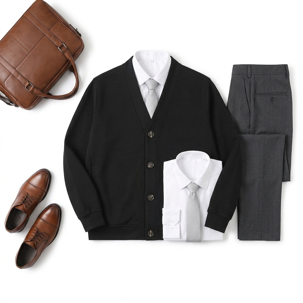 Essential Heavyweight Sweat Cardigan