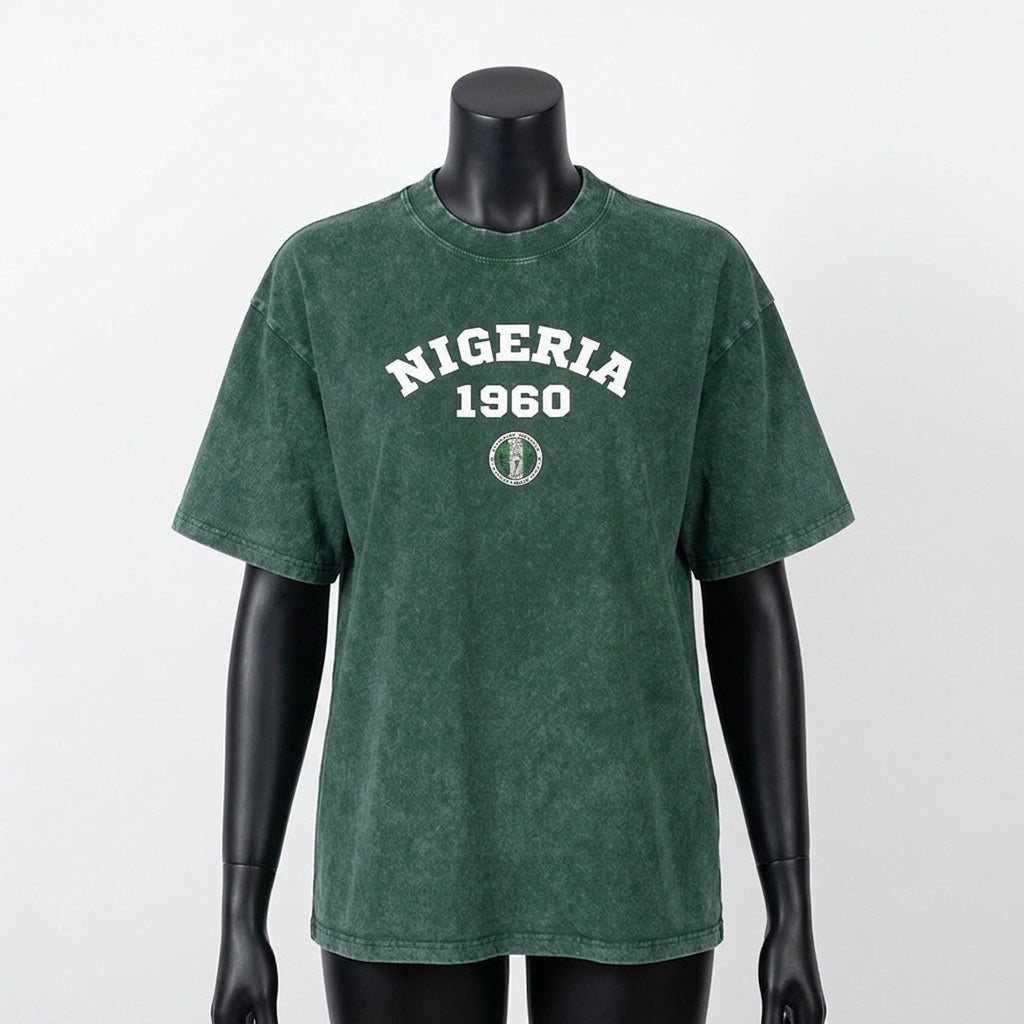Nigeria 1960 NBFL Acid Wash Oversize T-Shirt