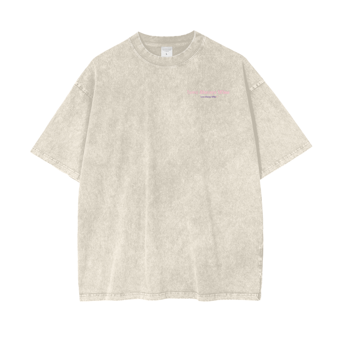XOXO Acid Wash Oversize T-Shirt