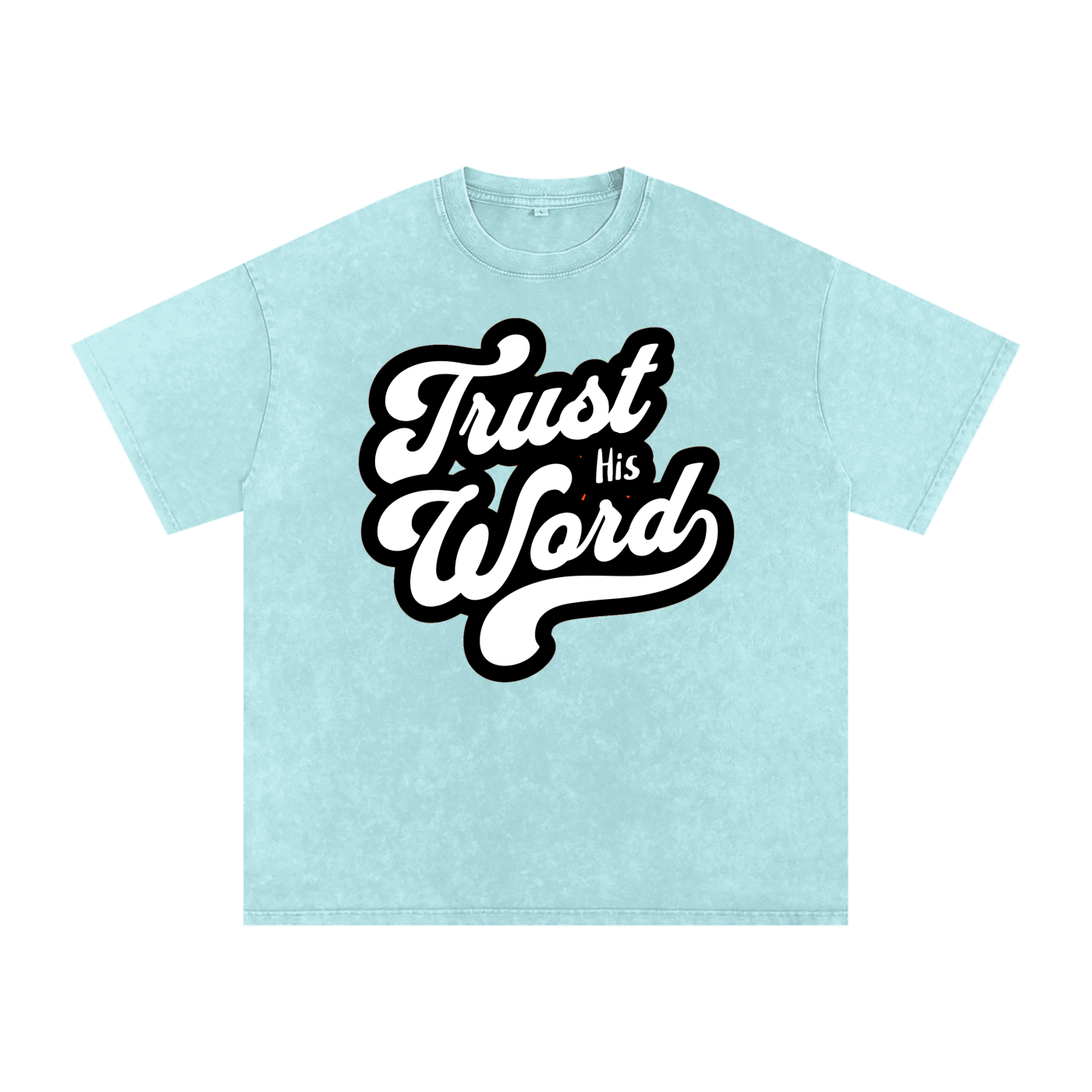 Trust his word Acid Wash Oversize T-Shirt
