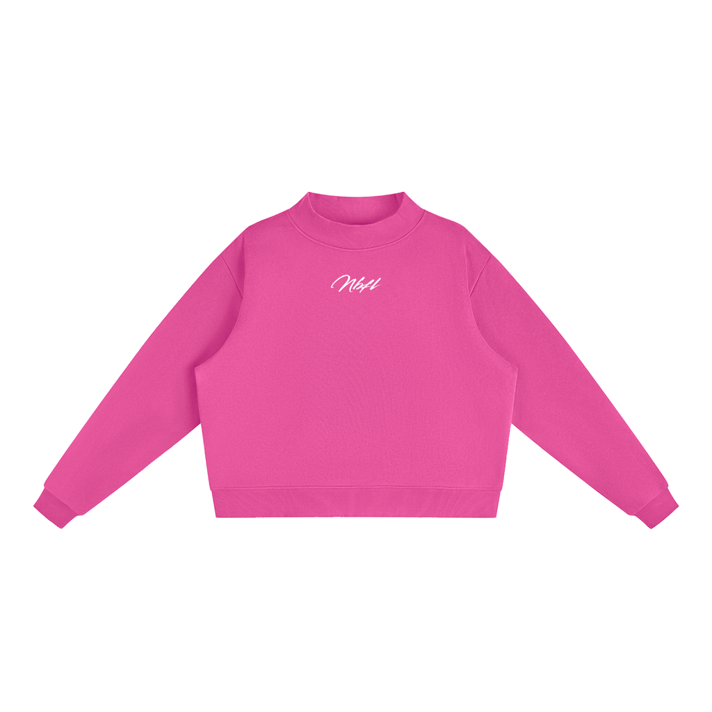 Nbfl Essential Fleece Mock-Neck Crew Sweatshirt
