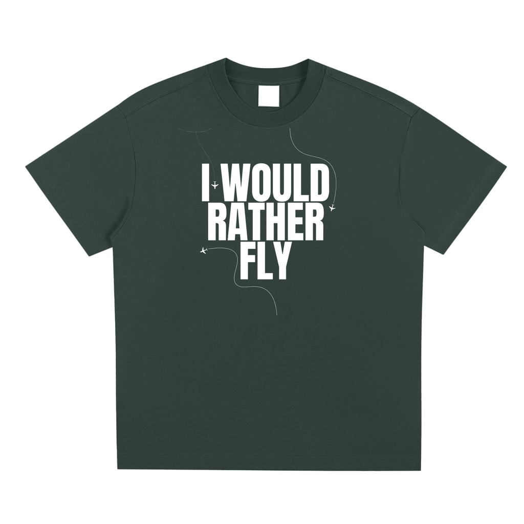 I would rather fly Sorona Quick-Dry Cooling T-shirt