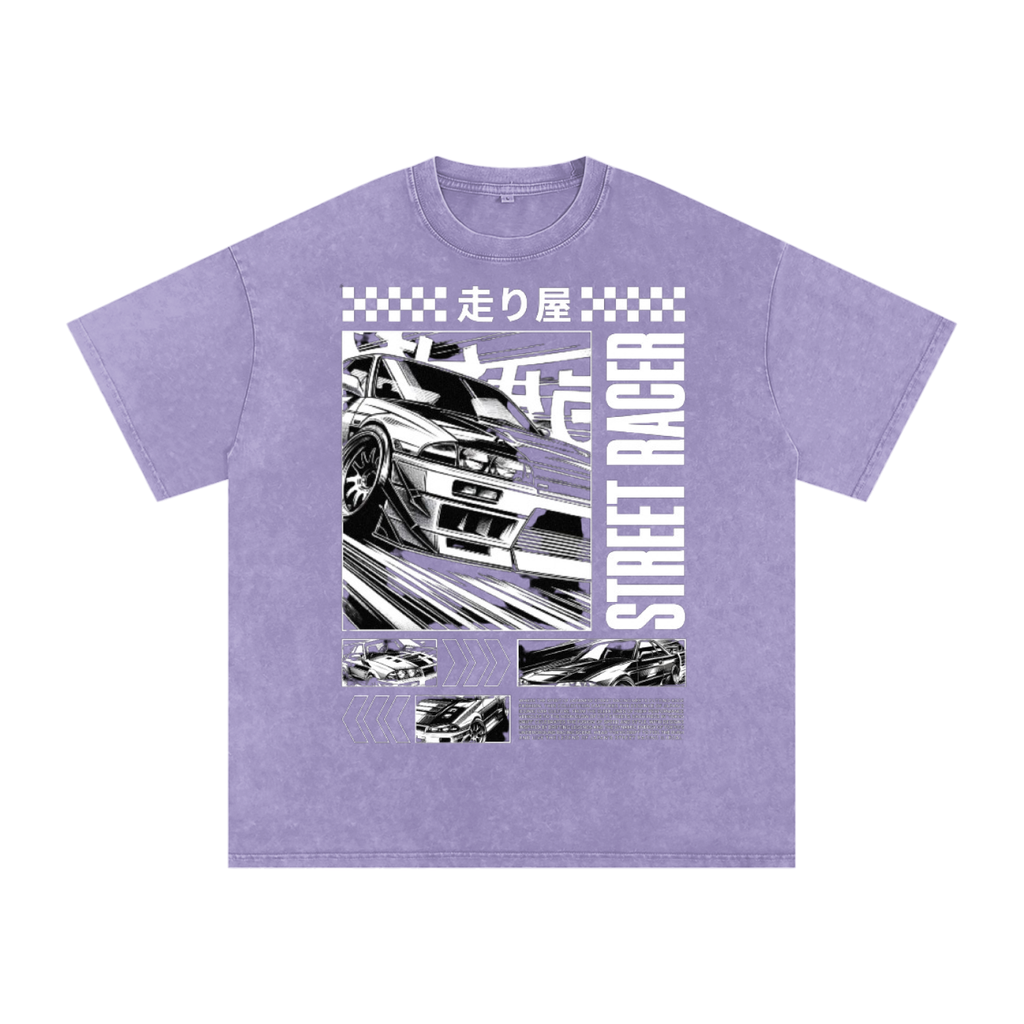 Street racer Acid Wash Oversize T-Shirt