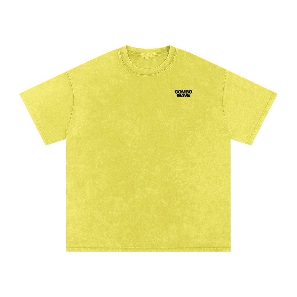 Combo Wave - Snow Washed Oversized Cotton T-Shirt