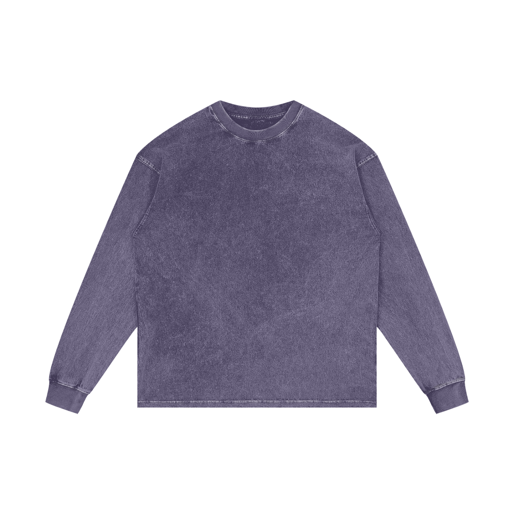 BLANK Acid Wash Oversize Long Sleeve T-Shirt