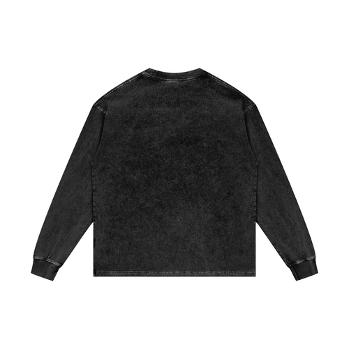 BLANK Acid Wash Oversize Long Sleeve T-Shirt