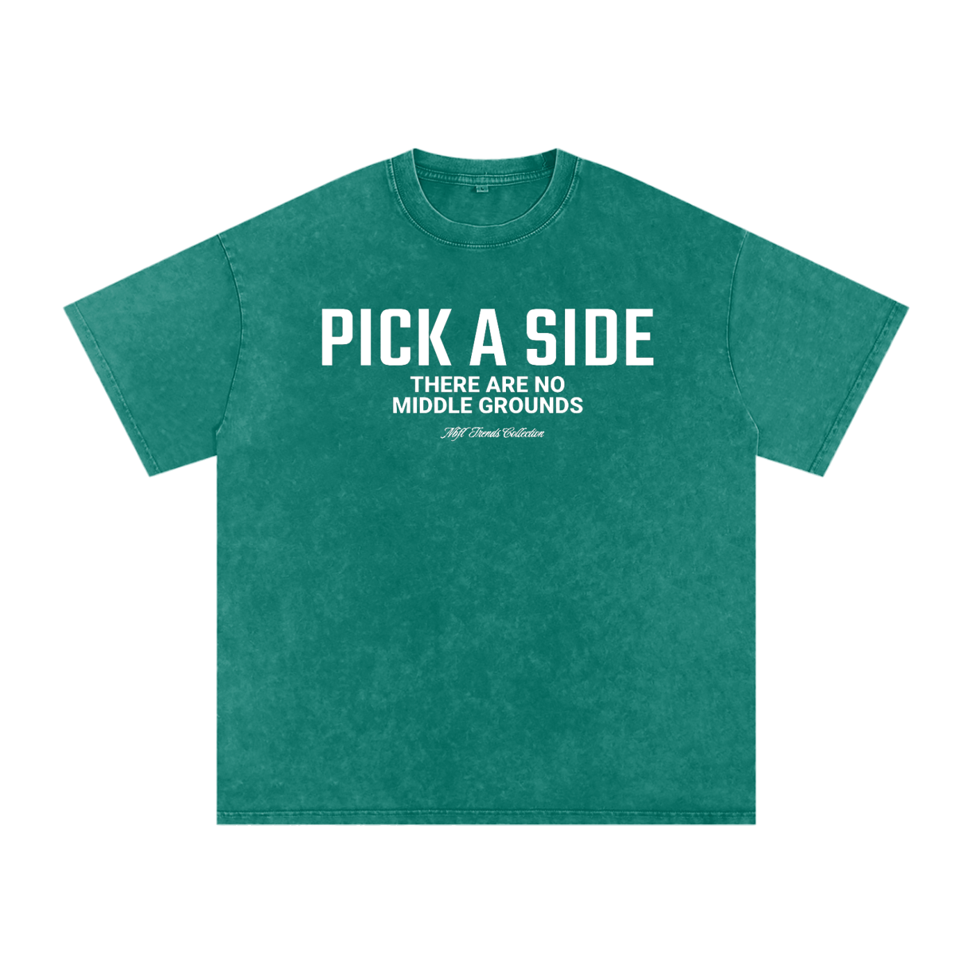 PICK A SIDE Acid Wash Oversize T-Shirt