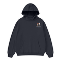 ÓWÀMBÈ High Neck Insulated FOG Solid Color Fleece Hoodie - 385 GSM