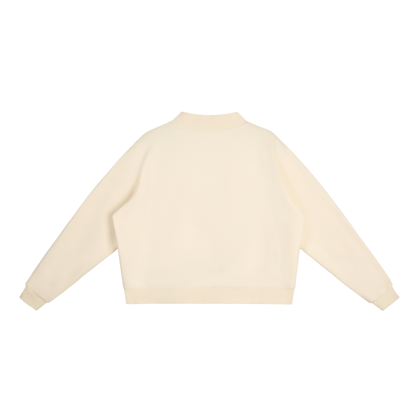 BLANK Essential Fleece Mock-Neck Crew Sweatshirt