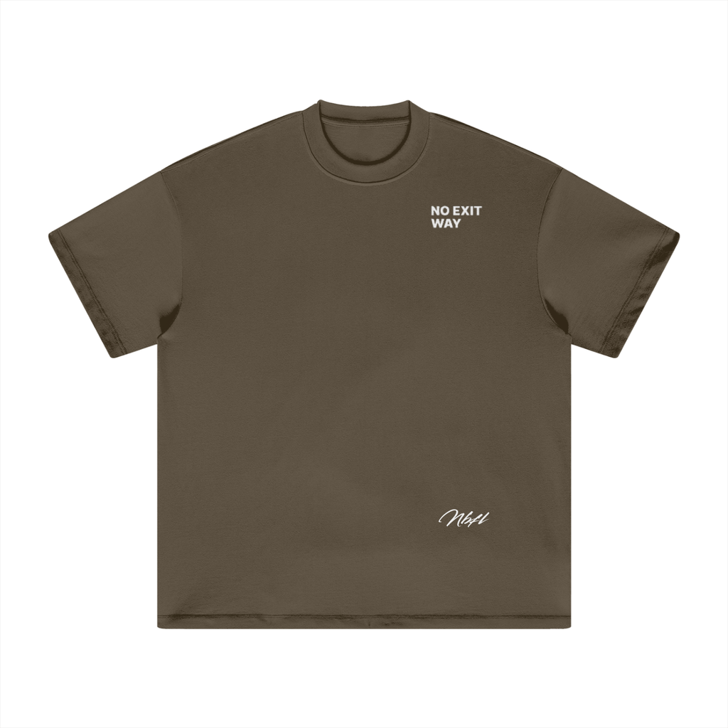 NO EXIT WAY Heavyweight Earth Tone T-Shirt