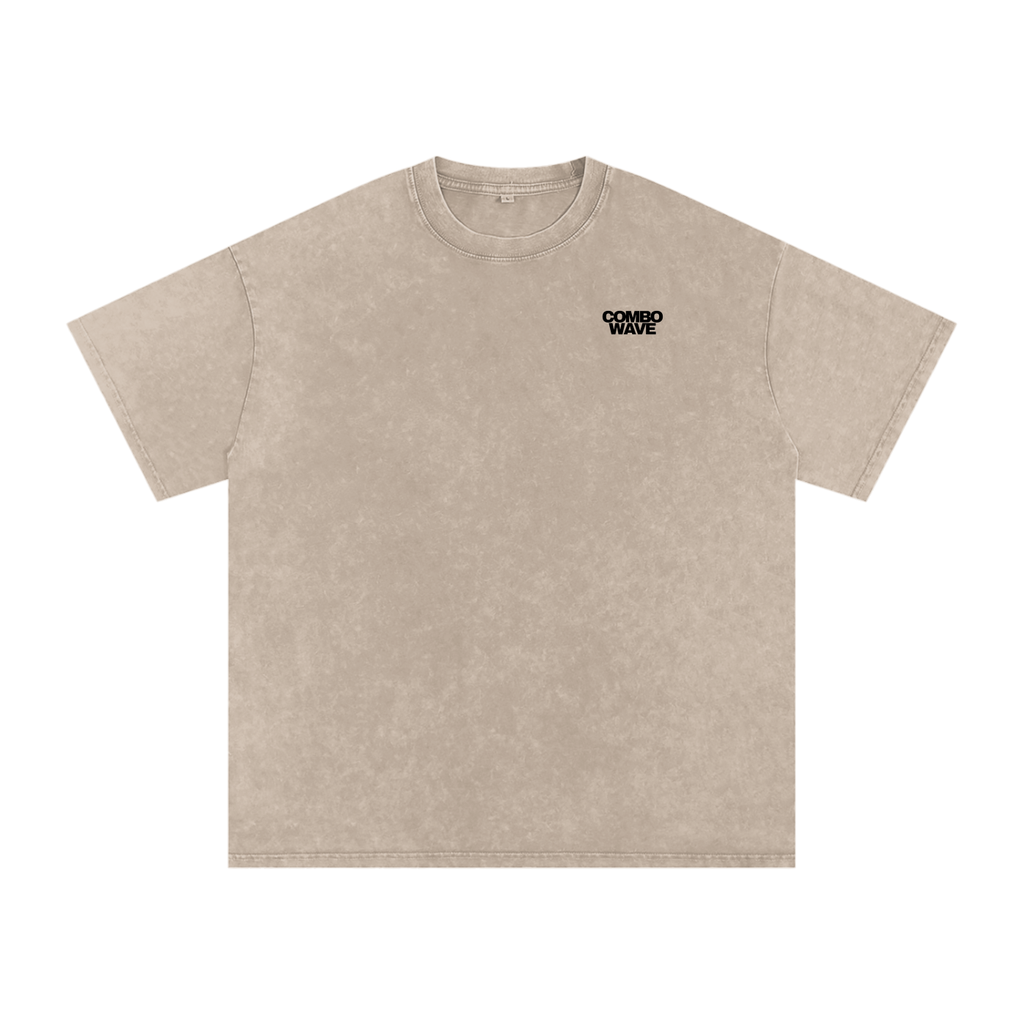 Combo Wave - Snow Washed Oversized Cotton T-Shirt