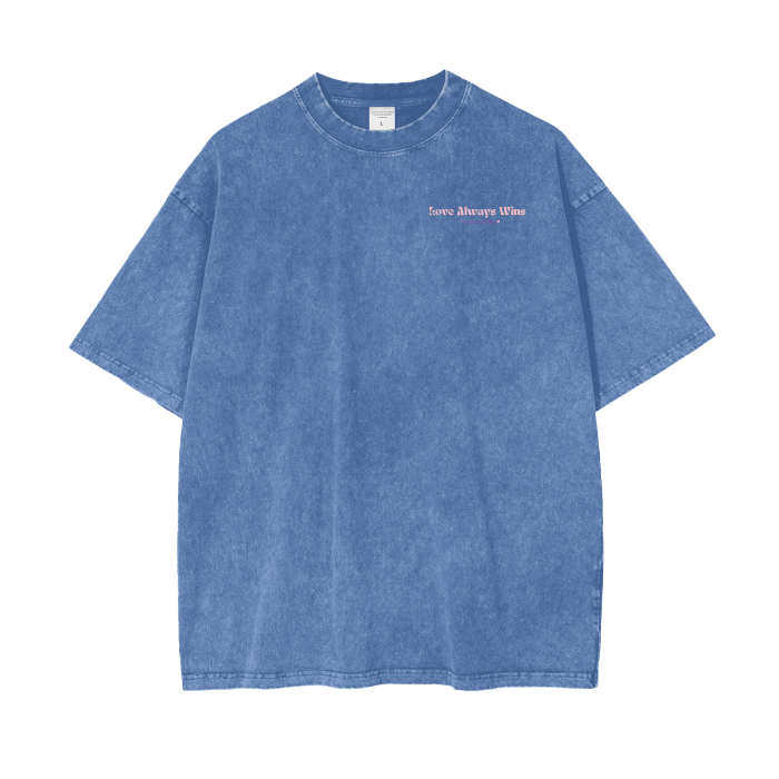 XOXO Acid Wash Oversize T-Shirt