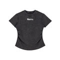 SHEWA Vintage Washed Bodycon Cotton T-Shirt