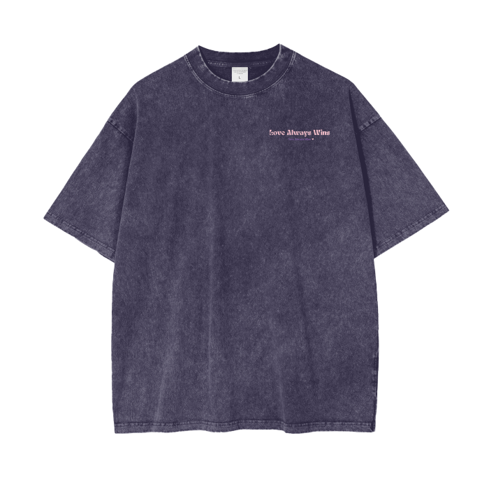 XOXO Acid Wash Oversize T-Shirt