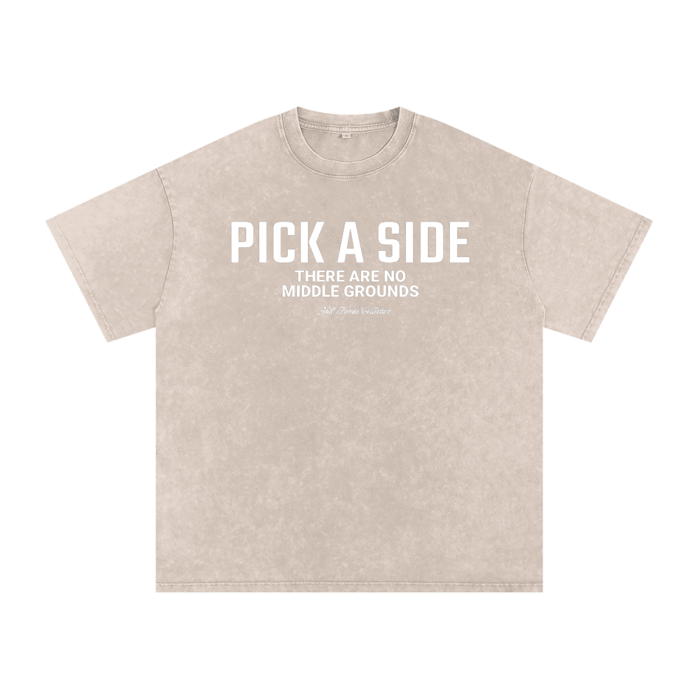 PICK A SIDE Acid Wash Oversize T-Shirt