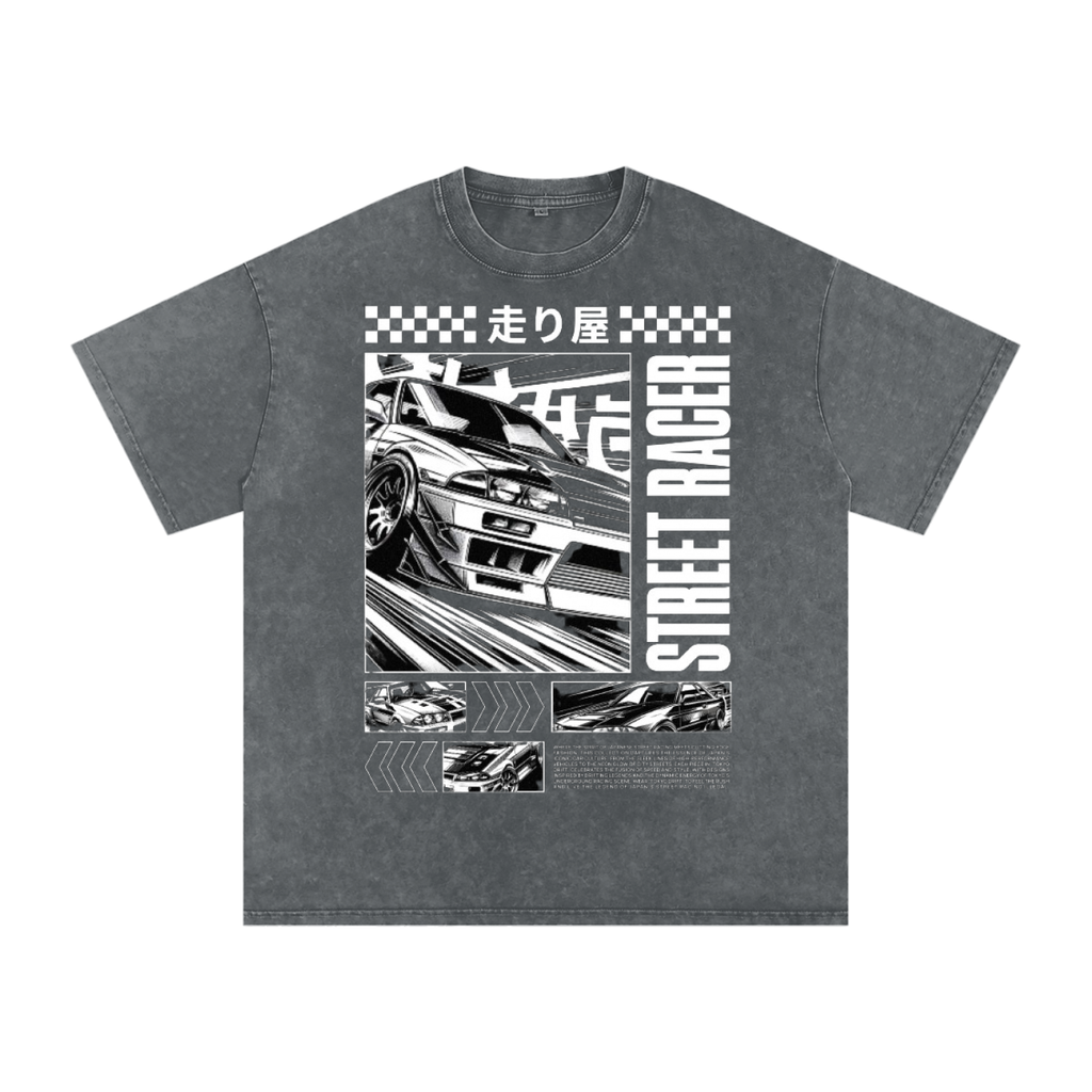 Street racer Acid Wash Oversize T-Shirt