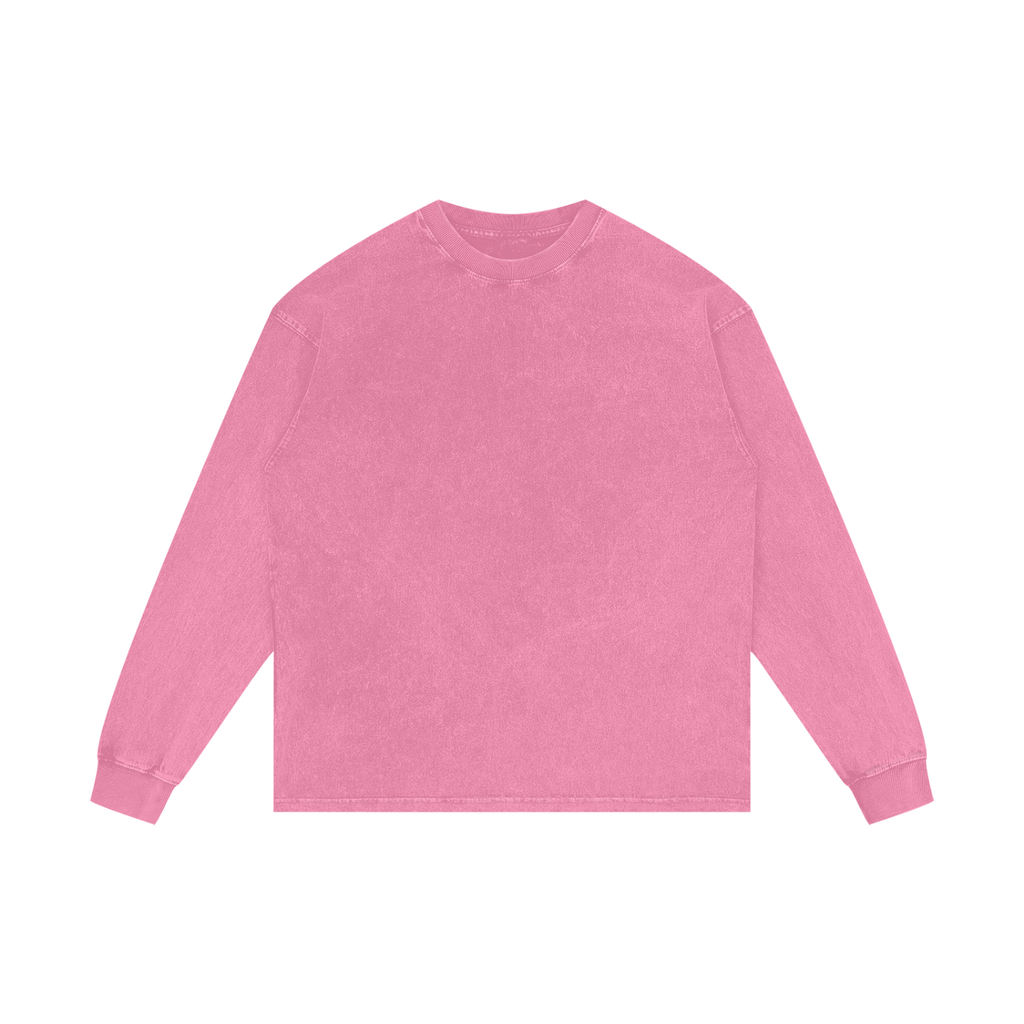 BLANK Acid Wash Oversize Long Sleeve T-Shirt