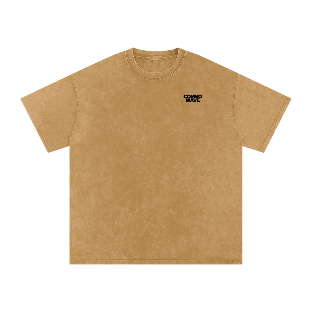 Combo Wave - Snow Washed Oversized Cotton T-Shirt