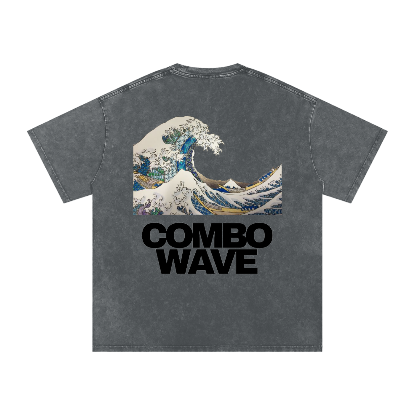 Combo Wave - Snow Washed Oversized Cotton T-Shirt