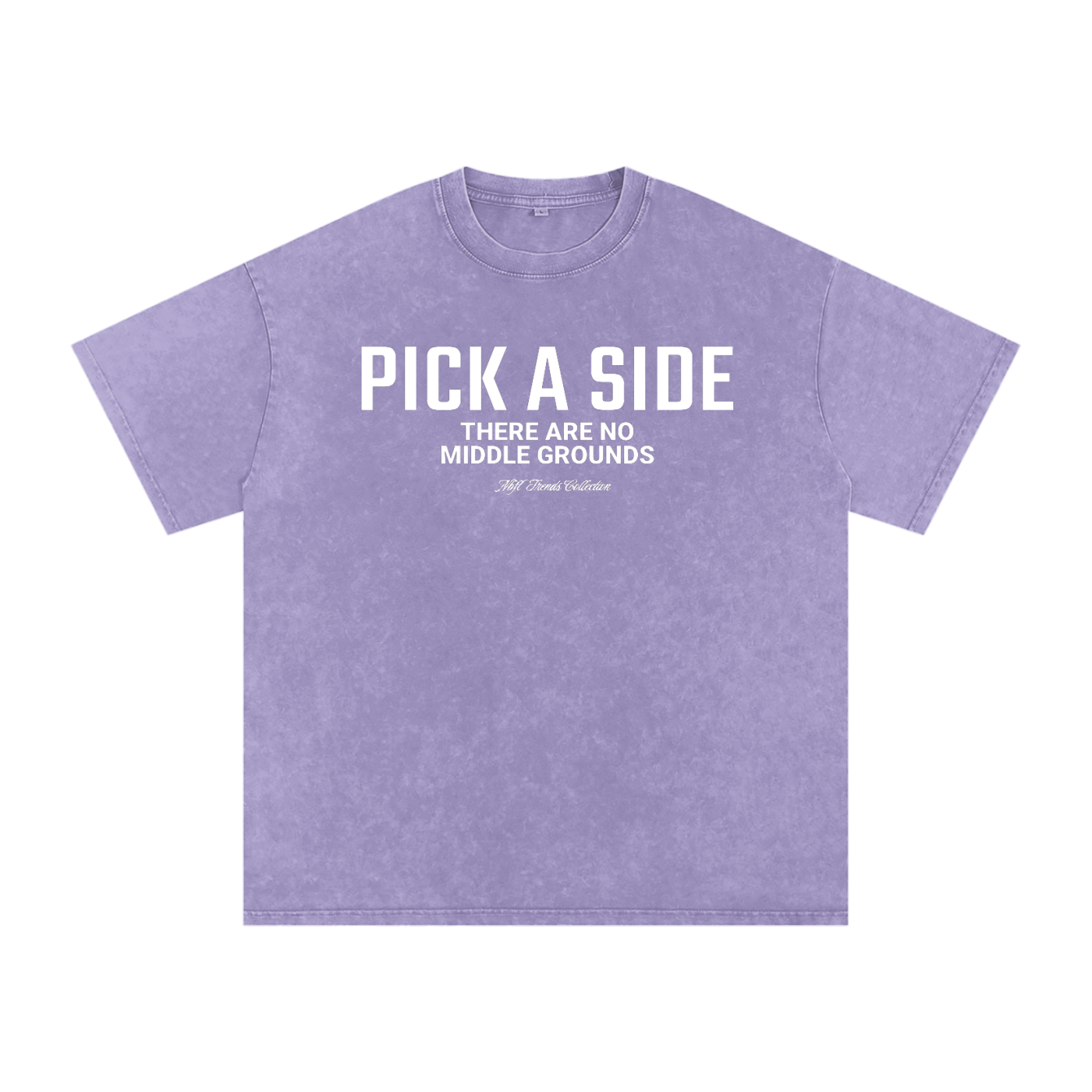 PICK A SIDE Acid Wash Oversize T-Shirt