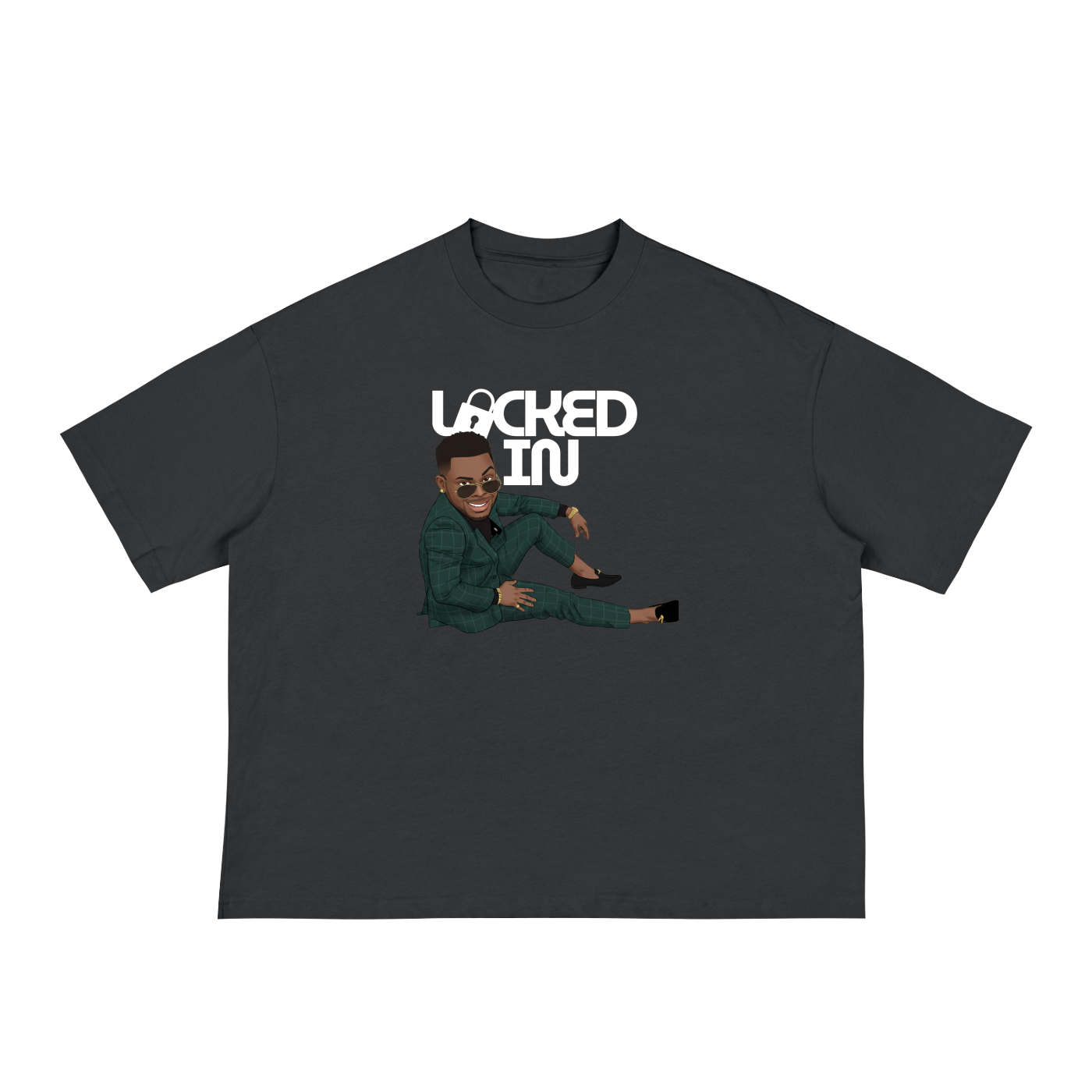 Locked in by Ini - Classic Loose Boxy Tee
