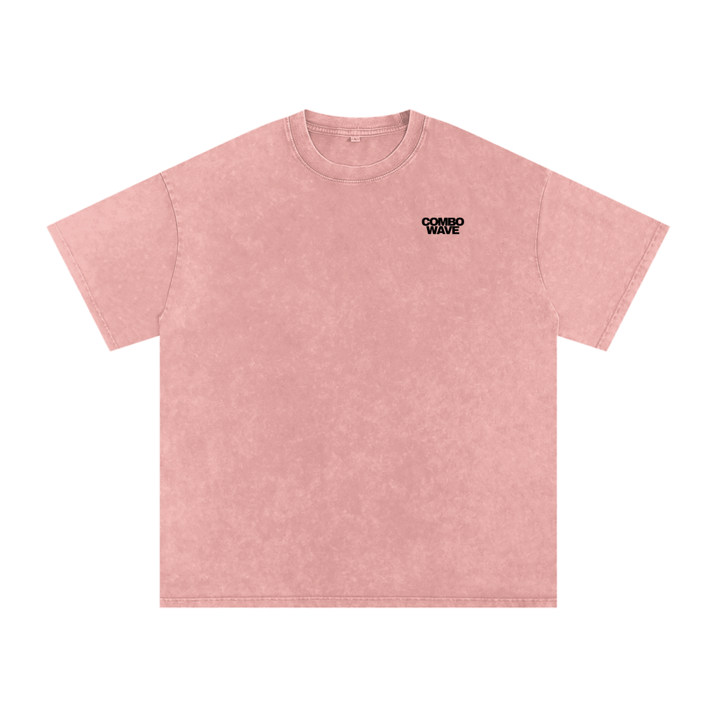 Combo Wave - Snow Washed Oversized Cotton T-Shirt