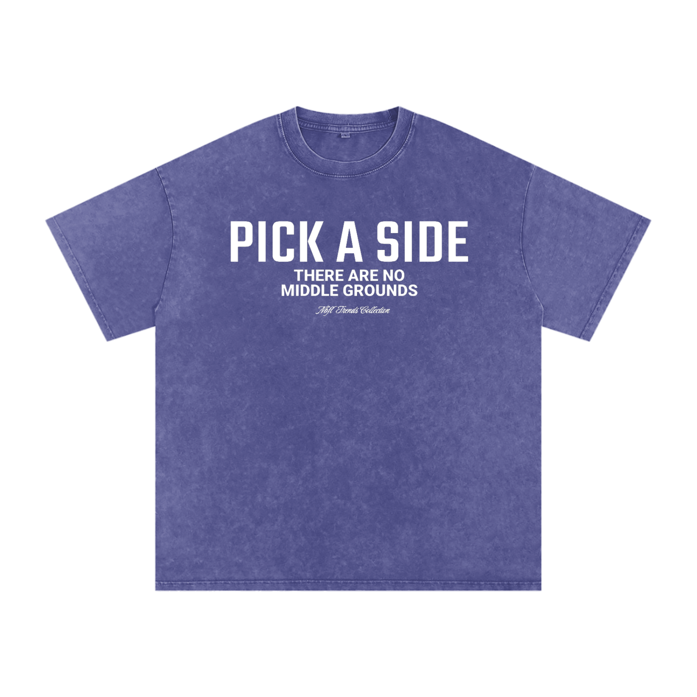 PICK A SIDE Acid Wash Oversize T-Shirt