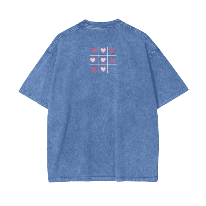 XOXO Acid Wash Oversize T-Shirt