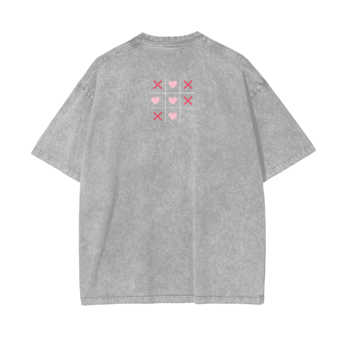 XOXO Acid Wash Oversize T-Shirt