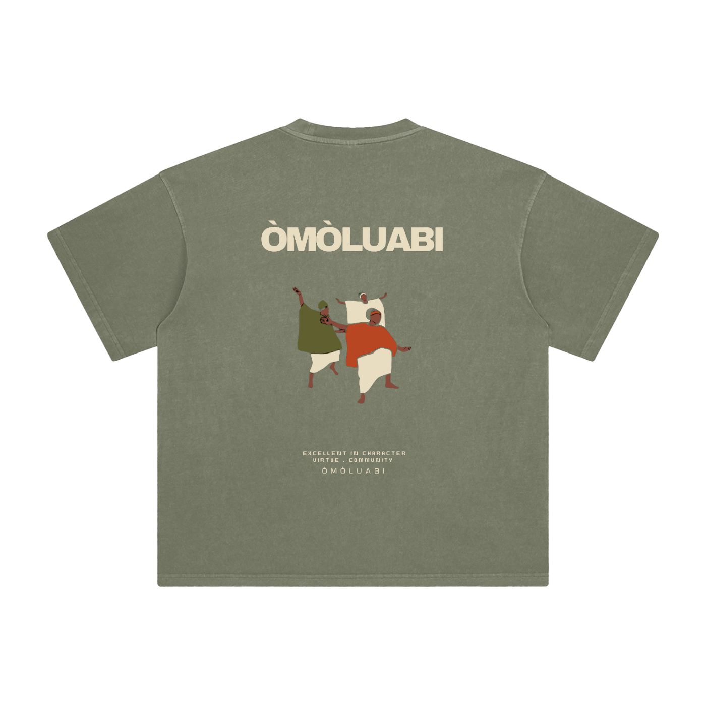 ÒMÒLUABI Enzyme Washed T-Shirt