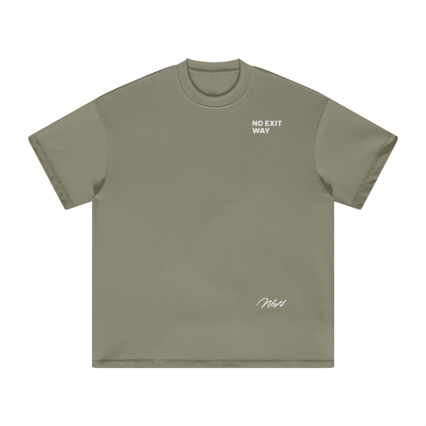 NO EXIT WAY Heavyweight Earth Tone T-Shirt