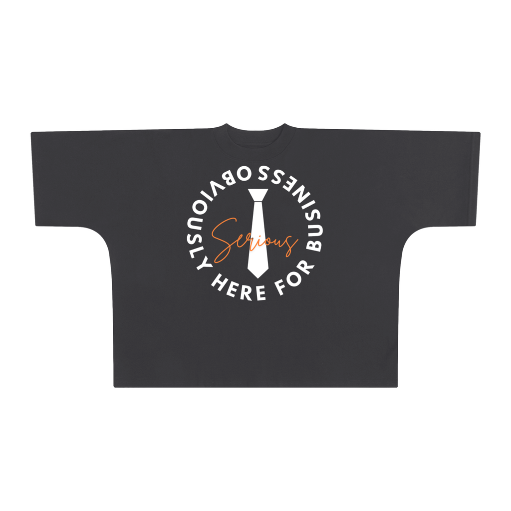 Serious Business Oversize One-piece Pattern Cut Boxy Tee