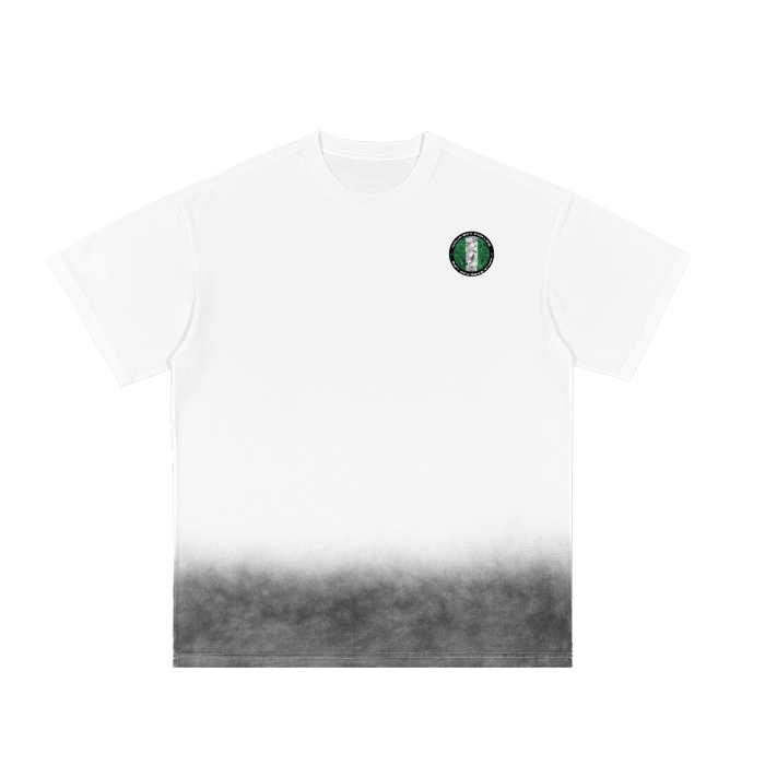 The land is forever green Grey Gradient on White Vintage Washed T-Shirt