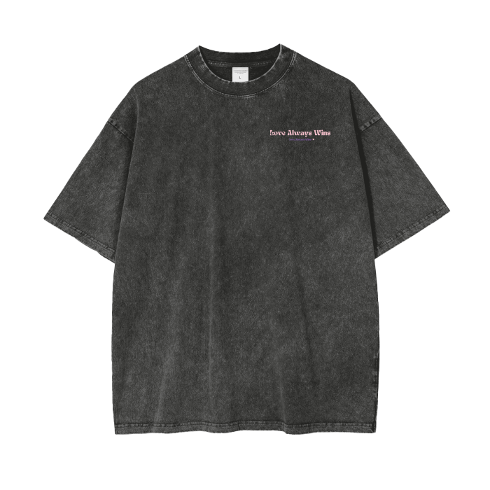 XOXO Acid Wash Oversize T-Shirt