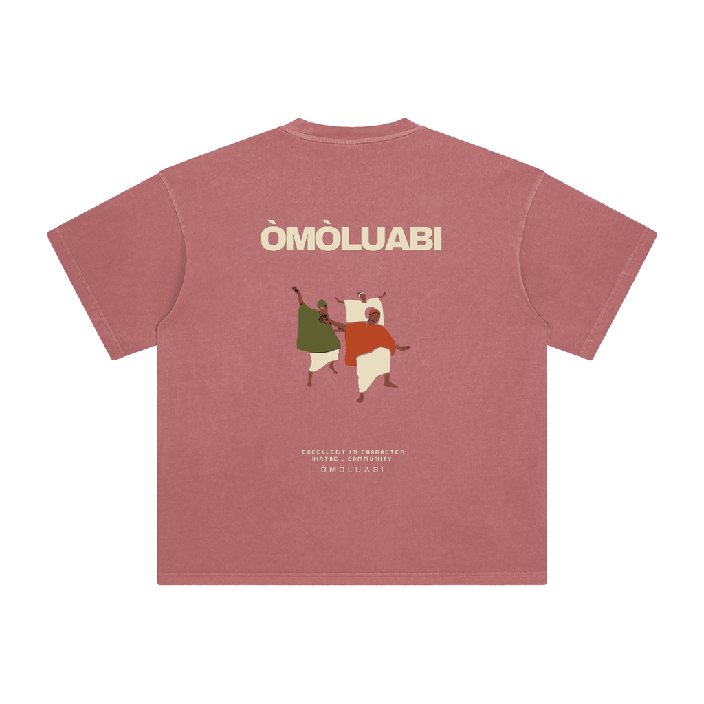 ÒMÒLUABI Enzyme Washed T-Shirt