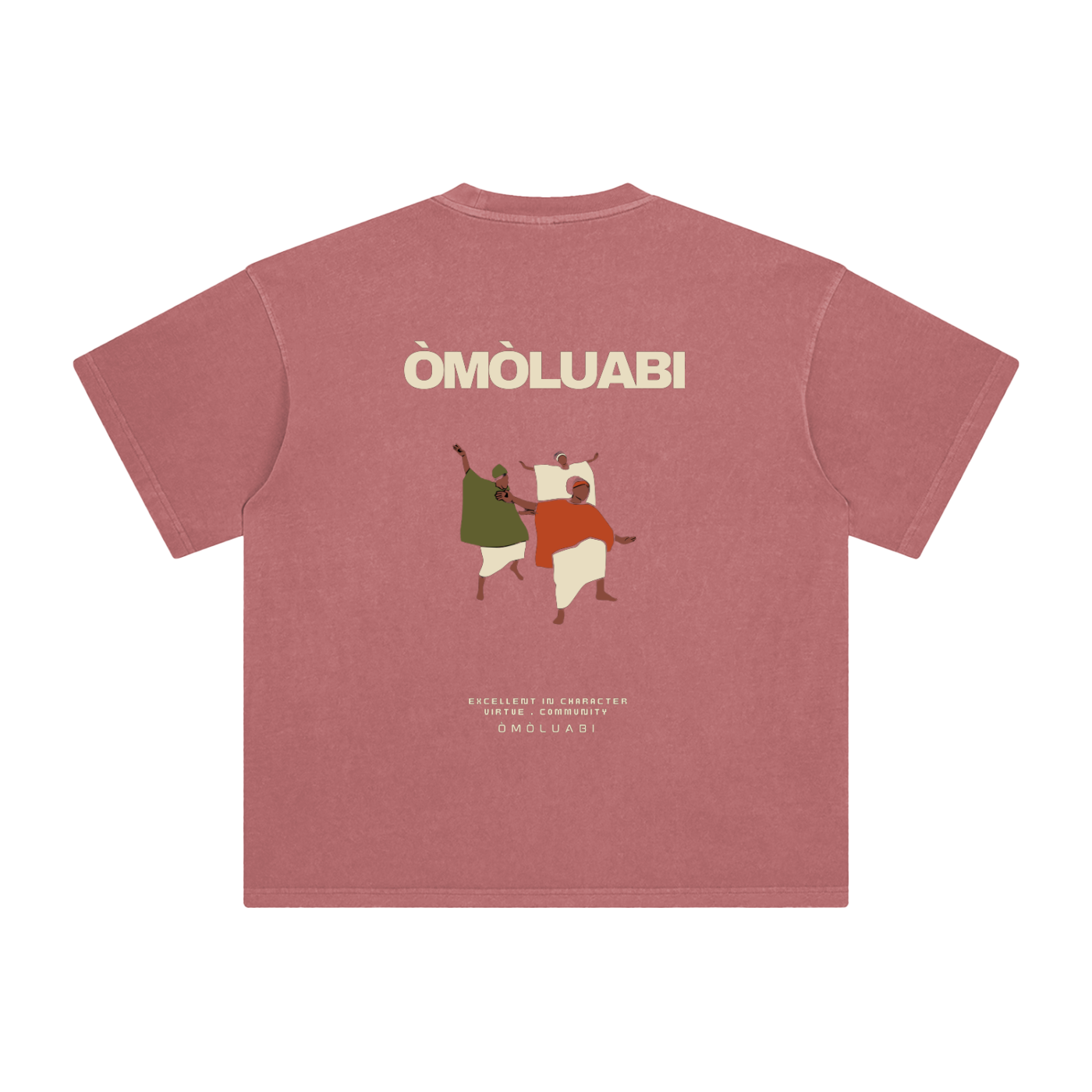 ÒMÒLUABI Enzyme Washed T-Shirt