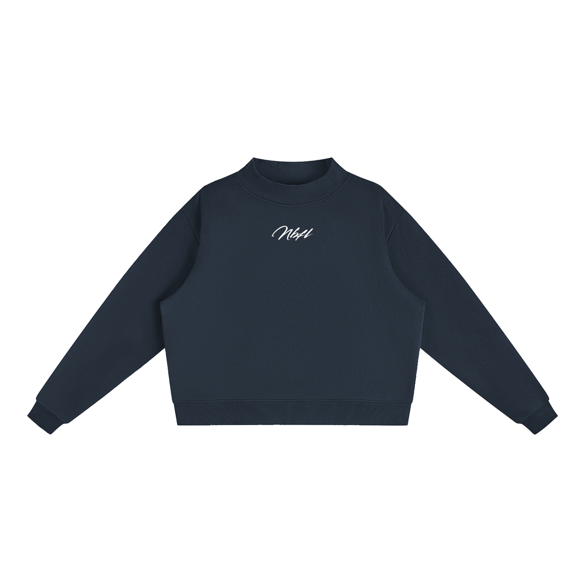 Nbfl Essential Fleece Mock-Neck Crew Sweatshirt
