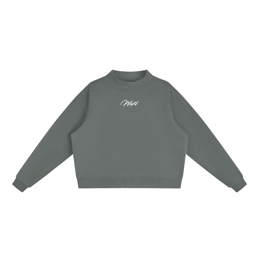 Nbfl Essential Fleece Mock-Neck Crew Sweatshirt