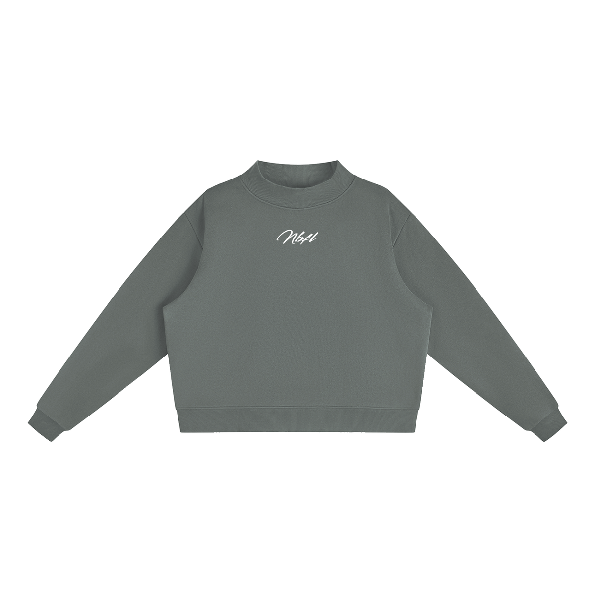 Nbfl Essential Fleece Mock-Neck Crew Sweatshirt