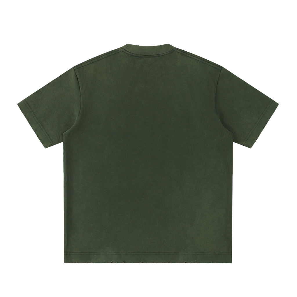 BLANK Heavyweight Vintage Washed Frayed T-Shirt