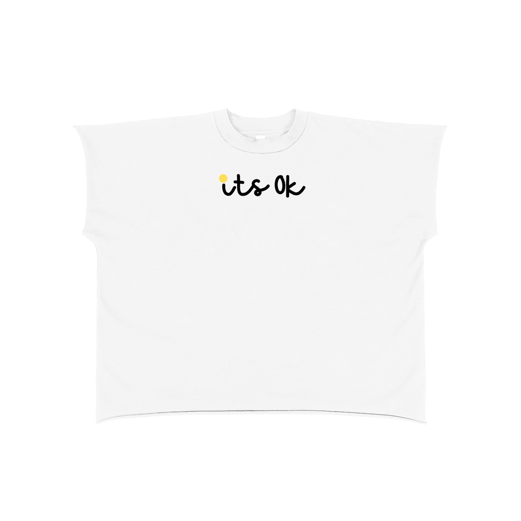 its ok Raw Edge Boxy Non-Shrink T-Shirt