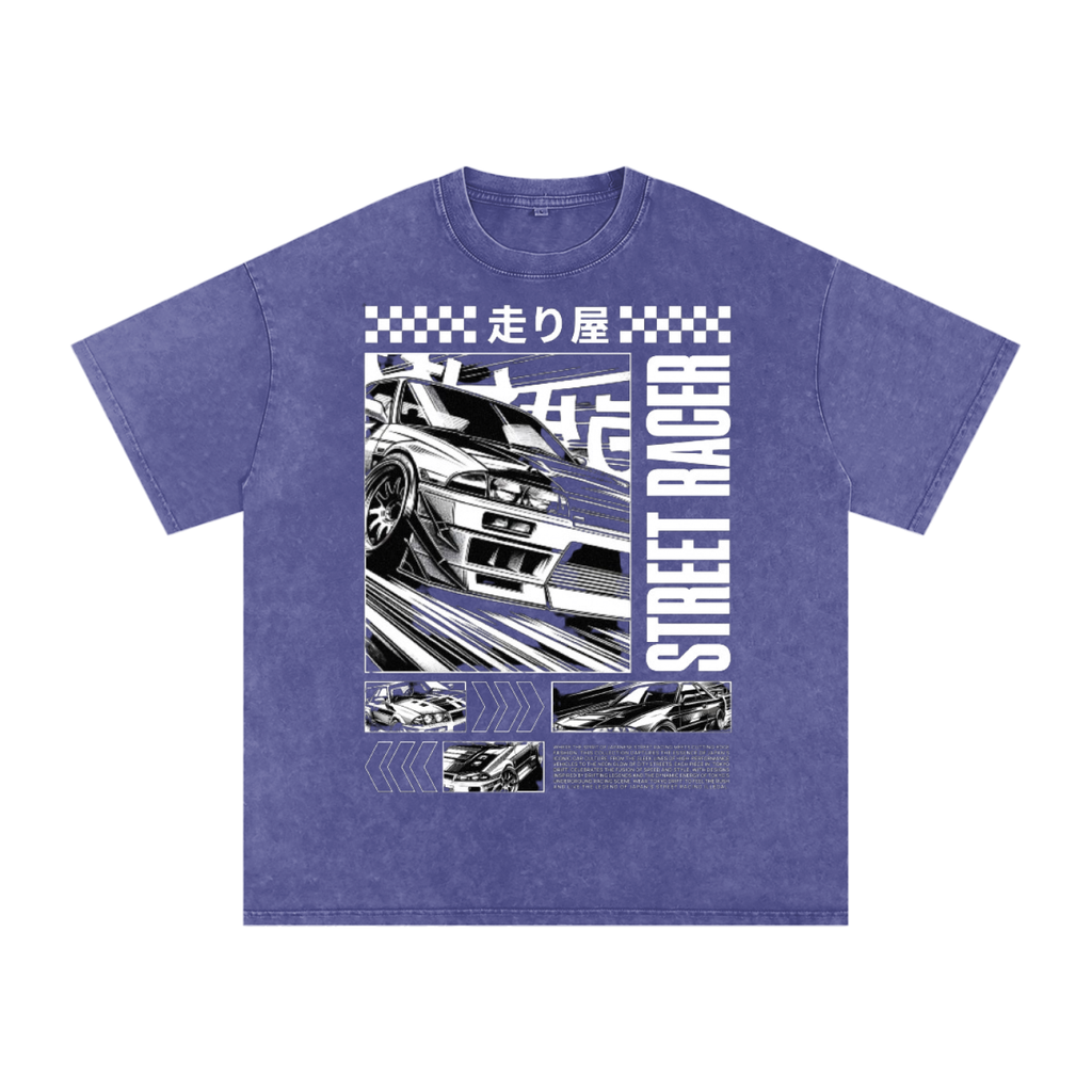 Street racer Acid Wash Oversize T-Shirt