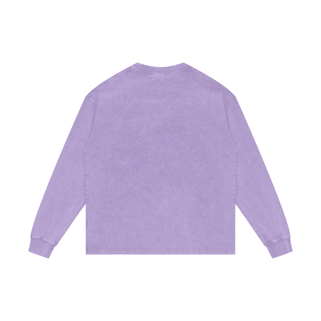 BLANK Acid Wash Oversize Long Sleeve T-Shirt